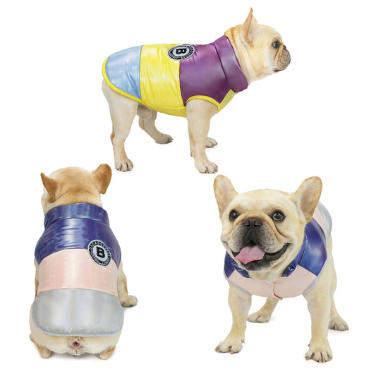 KFX-5337021 Rainbow Cotton Vest Costume for Pets - Lightweight and Comfortable, Available in Multiple Sizes and Colors