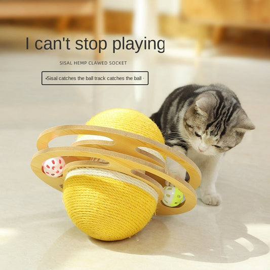 KFX-5343677 Sisal Rope Cat Scratching Ball for Interactive Play and Furniture Protection
