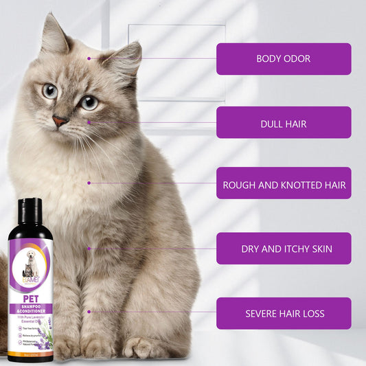 KFX-5344061 Dual-Action Anti-Hair Pet Shampoo for Hair Protection and Beautification - 200-500ml