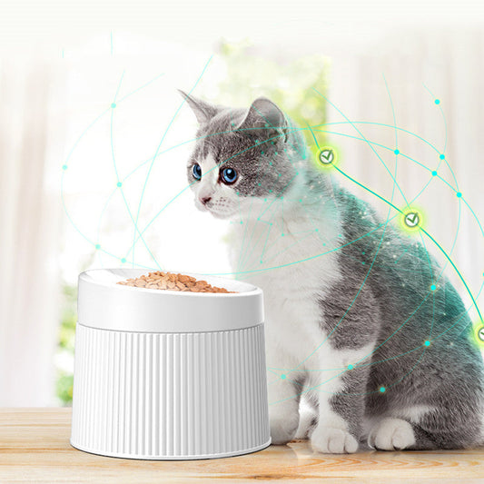 KFX-5348157 Geometric Double Cat Bowl – A5 Food Grade Melamine, φ194 * h145mm