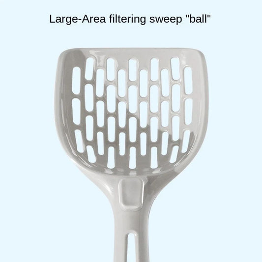 KFX-5355197 Self-Cleaning Cat Litter Scoop with Base - Plastic Litter Shovel for Easy Cleaning