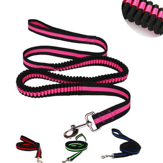 KFX-5357501 Adjustable Nylon Dog Leash with Hand Holding Rope for Running and Working Dogs in Multiple Colors
