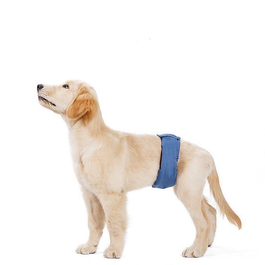 KFX-5361341 Breathable and Absorbent Pet Dog Menstrual Panties in Black, Blue, Beige - Sizes XS to 2XL