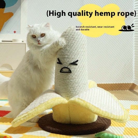 KFX-5449917 Banana Sisal Vertical Scratching Pole for Pets