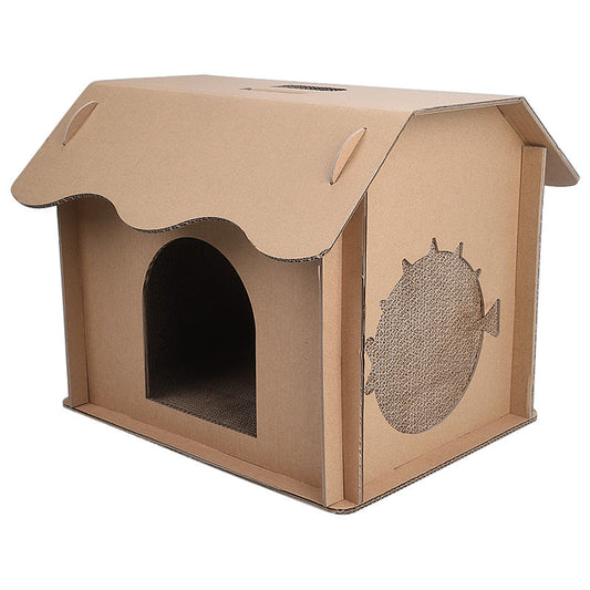 KFX-5465789 Large Enclosed Pet Nest for Deep Sleep - Easy to Clean, Four-Season Comfort