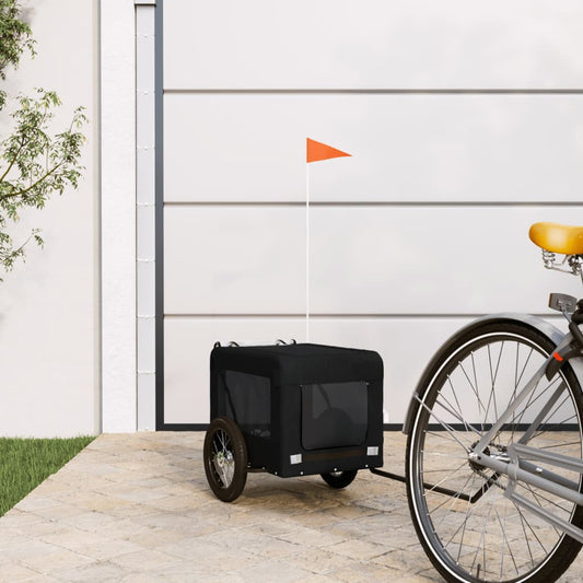 KFX-5478717 Pet Bicycle Trailer with Oxford Fabric & Iron Frame for Comfortable Travel