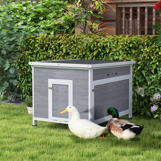 KFX-5536701 Duck Coop with Openable Roof for Comfortable Habitat
