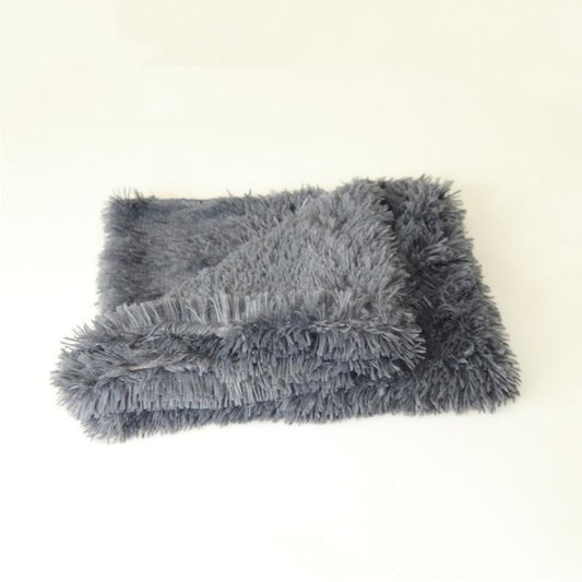 KFX-5539645 Warm Double Plush Cat Blanket – Winter Pet Cushion in Various Sizes