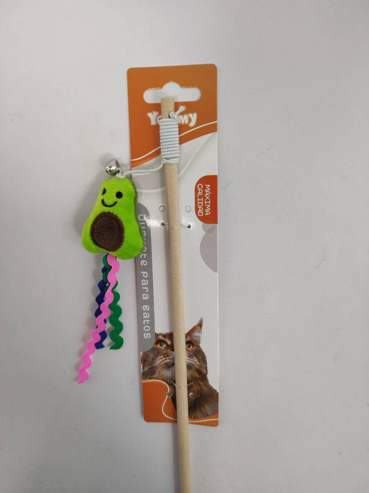 KFX-5560893 Cat Teaser Wand with Fruit-Themed Attachments
