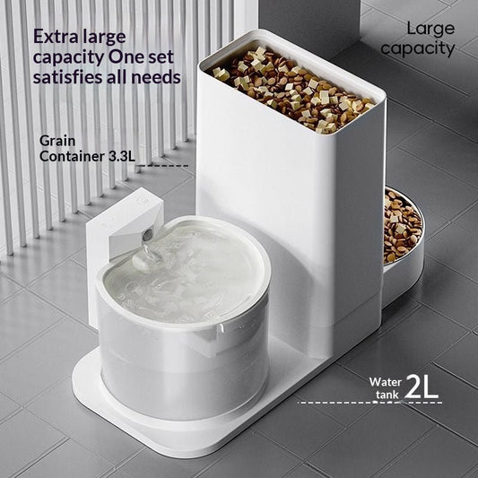 KFX-5571773 Wireless Thermostatic Cat Water Dispenser with Dual Drinking Functionality and Filter System