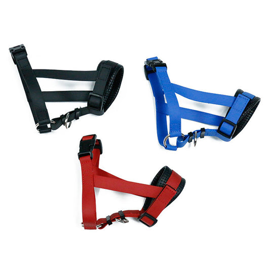 KFX-5573565 Anti-Eating Dog Muzzle with Adjustable Bib - PVC Encapsulation, Multiple Sizes Available