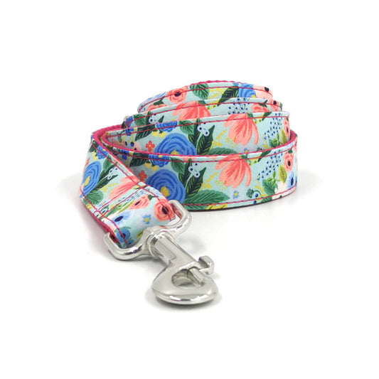 KFX-5586877 Red Midsummer Garden Dog Collar with Bow Tie and Leash Set