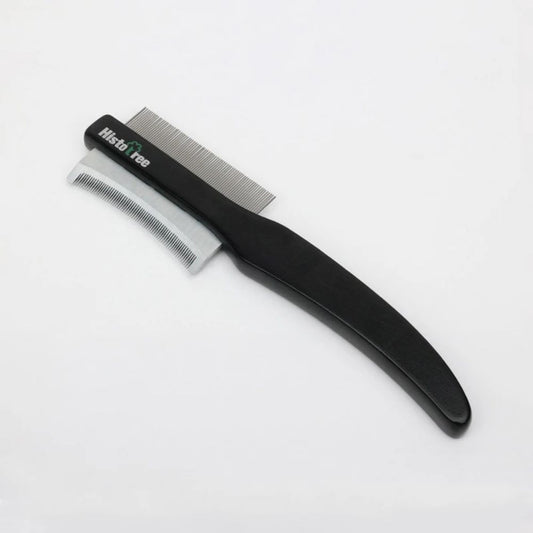 KFX-5600061 Pet Hair Removal Comb - Double-Sided Deshedding Brush for Cats and Dogs