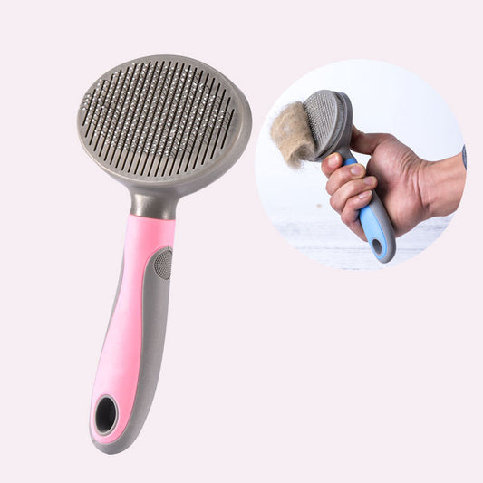 KFX-5609917 Kitten Cat Comb De-Floating Hair Stripper with 60° Bent Needle for Gentle Grooming
