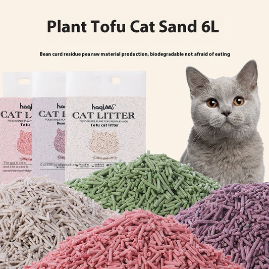 KFX-5631421 Eco-Friendly Cat Litter with Green Tea - 6L Plant-Based Formula