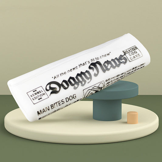 KFX-5636157 Squeaky Newspaper Chew Toy for Dogs - Fun Fetch & Play Training Accessory