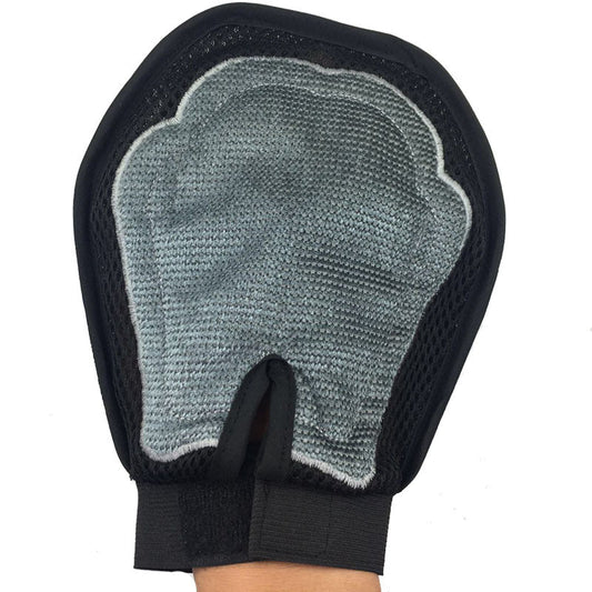 KFX-5642685 Two-in-One Pet Bath and Massage Brush with De-floating Gloves