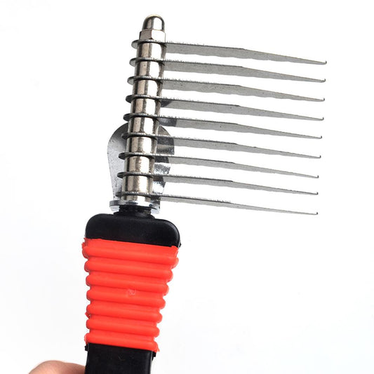 KFX-5648445 Stainless Steel Pet Comb for Long and Curly Dog Hair Care