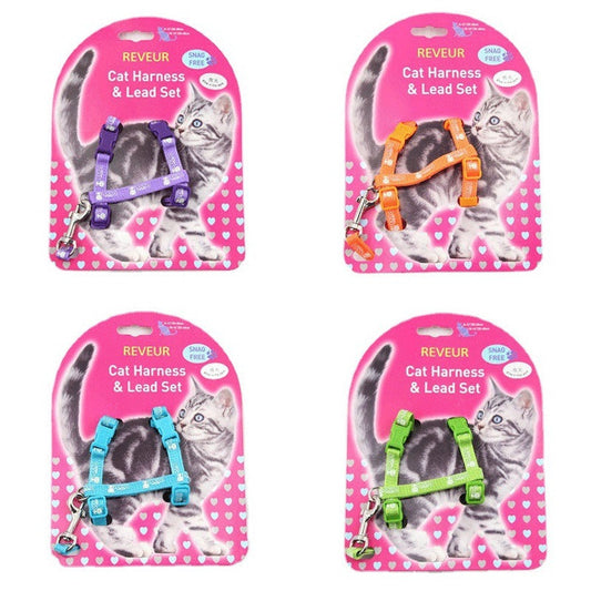 KFX-5684669 Reflective Cat Chest Strap with Anti-Lost Design - Luminous Patterns in Multiple Colors
