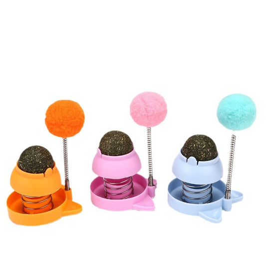 KFX-5709885 Mint Ball Cat Toy for Hairball Relief and Teeth Cleaning, 55mm Size