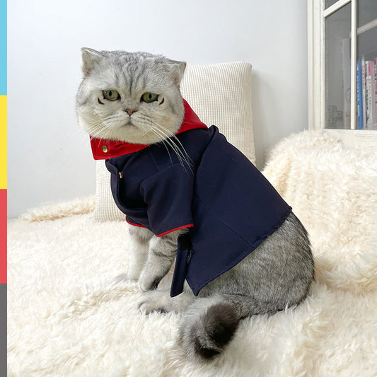 KFX-5734717 Universal Cat and Dog Hoodie Photo Props in Polygonum Cuspidatum Color, Small and Medium Sizes Available