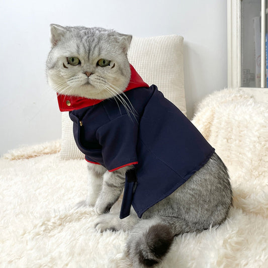 KFX-5734717 Universal Cat and Dog Hoodie Photo Props in Polygonum Cuspidatum Color, Small and Medium Sizes Available