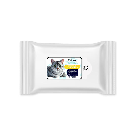 KFX-5743037 Gentle Pet Wipes for Tear Stain Removal with Chamomile Extract - 10 Sheets