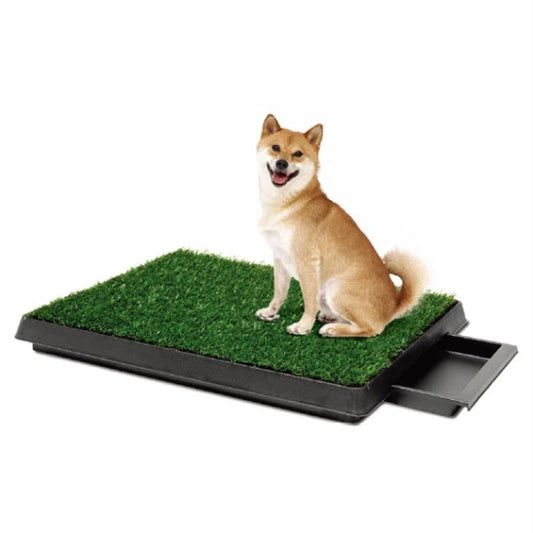 KFX-5746621 Eco-Friendly Lawn Toilet for Pets - Non-Foldable Design, 64x51x6.4cm