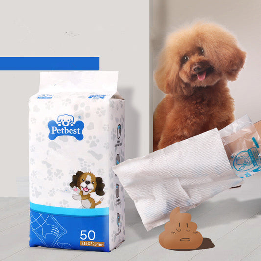 KFX-5747389 Portable Dog Poop Bags with Shovel - Water Soluble Paper & PE Plastic, 50 Count