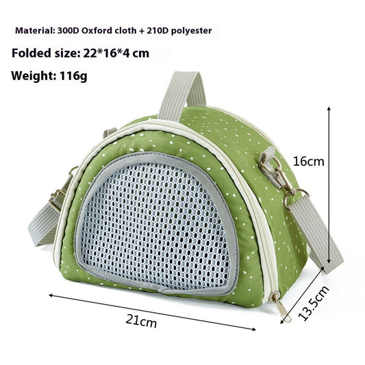 KFX-5753149 Portable Diaper Bag for Small Pets - Gray, Green, Orange Polyester, Four Seasons Use