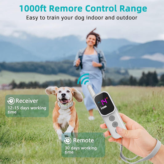 KFX-5762109 Remote Control Color Screen Dog Training Bark Stop Trainer