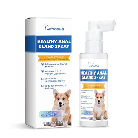 KFX-5770045 Dog Anal Gland Care Soothing Spray - 59ml Solution for Pet Comfort
