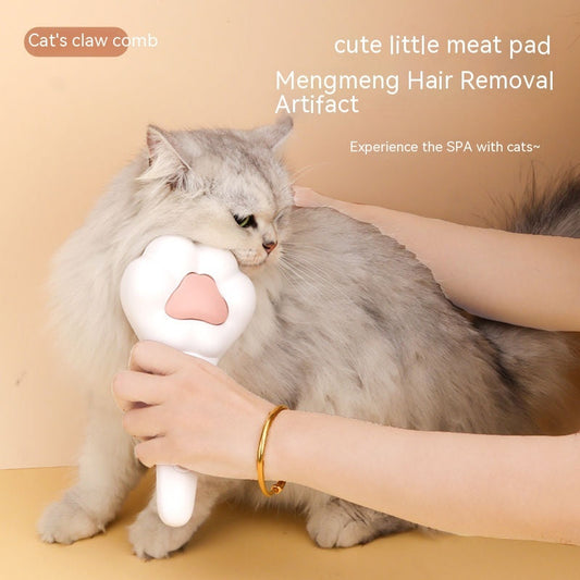 KFX-5773757 Cat Paw Comb for Effective Pet Massage and One-Click Hair Removal