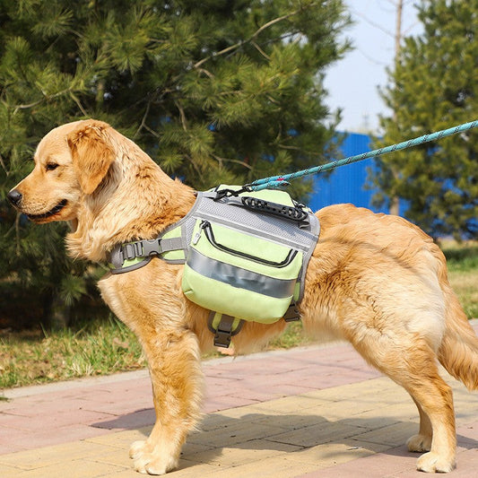 KFX-5785917 Outdoor Large Dog Backpack - Adjustable Oxford Cloth Pet Carrier in Various Colors