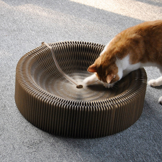 KFX-5795389 Foldable Large Corrugated Cat Scratching Board – Eco-Friendly Claw Sharpener for All Cats