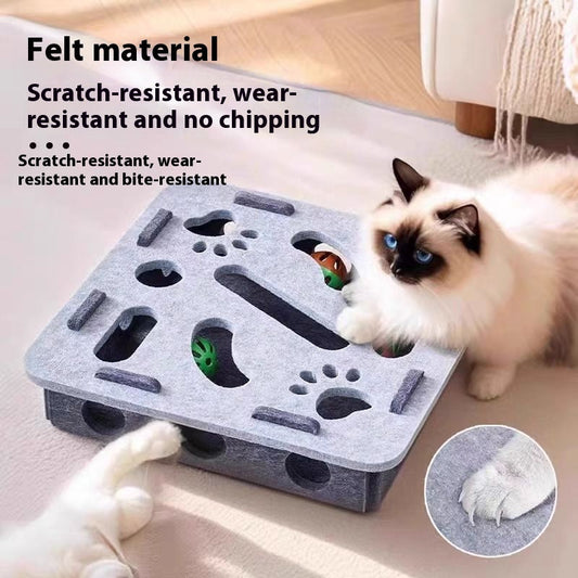 KFX-5802429 Cat Toy Set with Flower Shape Design and Bells - Fun Relief Play for Cats