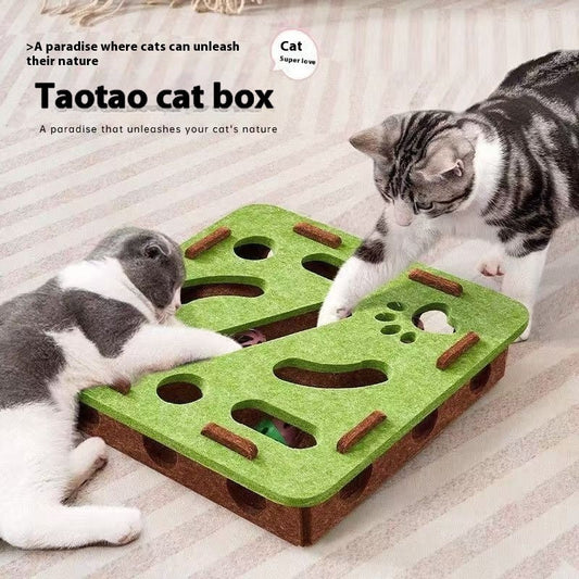 KFX-5802429 Cat Toy Set with Flower Shape Design and Bells - Fun Relief Play for Cats