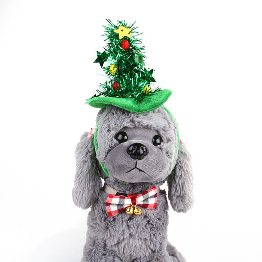 KFX-5814845 Pet Friendly Halloween Headband - Flannel Hat with Sequins and Small Balls, Available in Black, Yellow, and Green