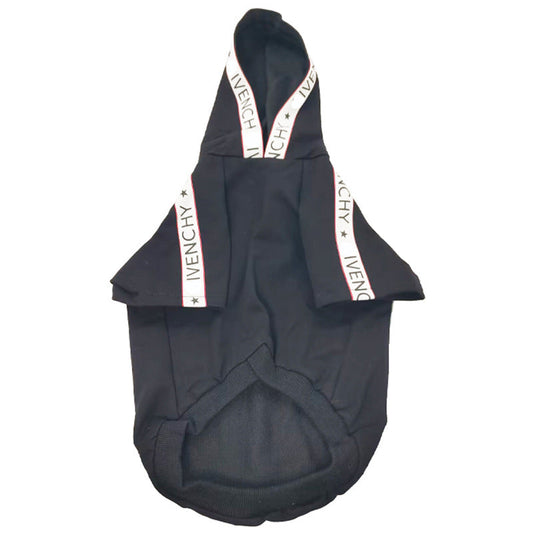 KFX-5838269 Cotton Leisure Dog Clothes for Spring and Autumn in Black