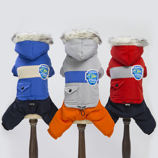 KFX-5859389 Cozy Wool Dog Snow Coat for All Weather Protection