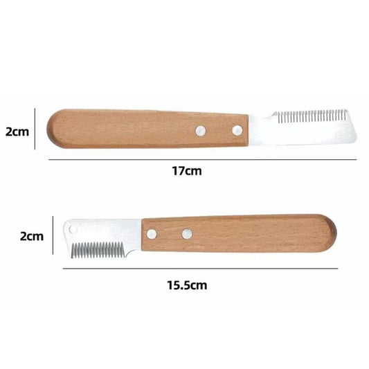 KFX-5877821 Dog Grooming Tools Set for West Highland Bull Terrier & Schnauzer – Hair Plucking Knife, Comb, and Shaver