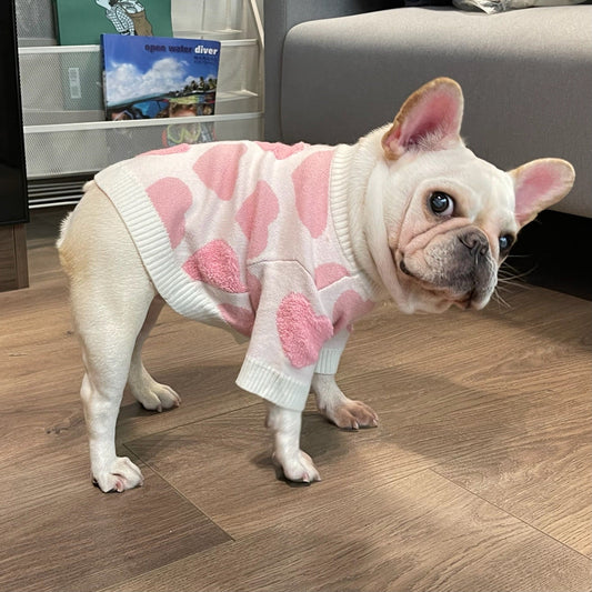 KFX-5879997 Cozy Wool Sweater for Dogs and Cats - Fall & Winter Fashion for Puppies