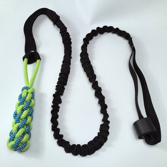 KFX-5898301 Durable Cotton Rope Tug Toy with Teether Ball for Dogs - Perfect for Indoor and Outdoor Play
