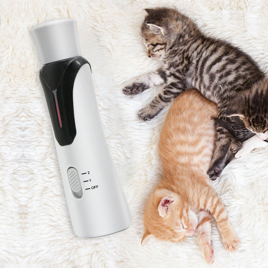 KFX-5918525 High-Power Electric Nail Polisher for Dogs and Cats - Rechargeable, Quiet Operation, Lightweight Design