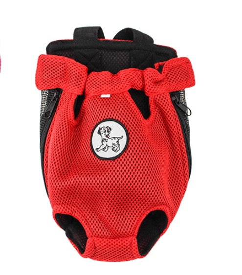 KFX-5943997 Pet Chest Bag and Dog Backpack for Convenient Outings, Soft Nylon Material, Available in Red and Rose Red