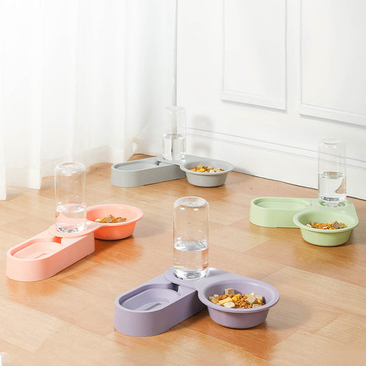 KFX-5947709 Automatic Cat Drinking Fountain with Stainless Steel Bowl - Multiple Colors Available