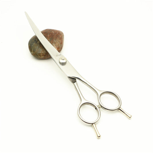KFX-5949117 Dog Grooming Scissors and Comb Set - Stainless Steel Finishing Tools with Leather Bag