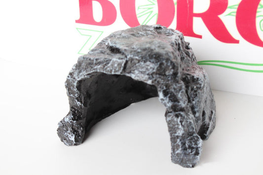 KFX-5951549 Large and Small Reptile Cave Hideout for Tortoises, Snakes, and Lizards - Durable Resin Design