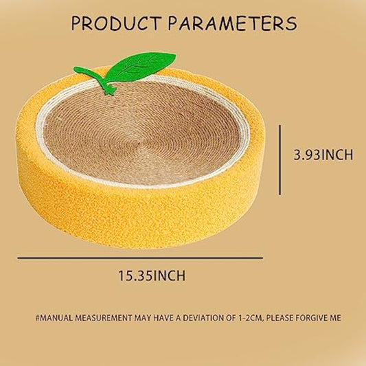 KFX-5960509 Sisal Round Cat Scratching Board and Bed for Small Breeds - Durable, Multi-Purpose Design for Play and Sleep