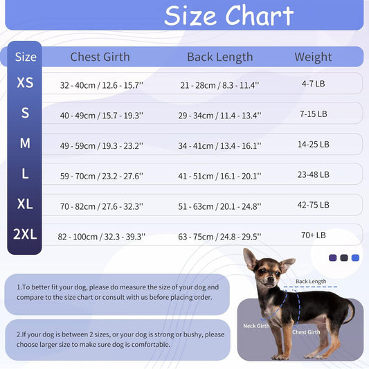 KFX-5964093 Anti-Licking Dog Rehabilitation Jumpsuit - Black, Multiple Sizes Available
